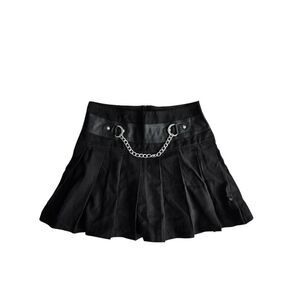 royal bones goth mini skirt